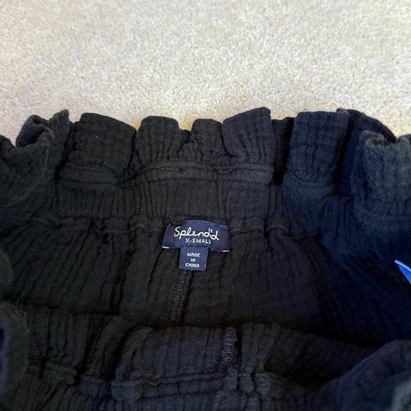 Splendid Black Cotton Gauze Hugh Waisted Shorts Size XS - Picture 9 of 13